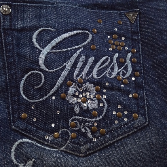 GUESS Jeans - Daredevil Boot Cut Embellished Denim - Picture 2 of 8